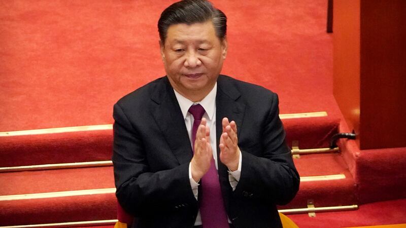 China’s president Xi Jinping  has intensified his campaign to sanctify the Communist Party’s version of history. Photograph: Mark Schiefelbein/AP