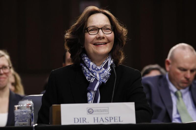 Director of the Central Intelligence Agency (CIA) Gina Haspel testifying during the Senate Intelligence Committee hearing in Washington, DC, on January  29th Photograph: Aaron P Bernstein/Bloomberg