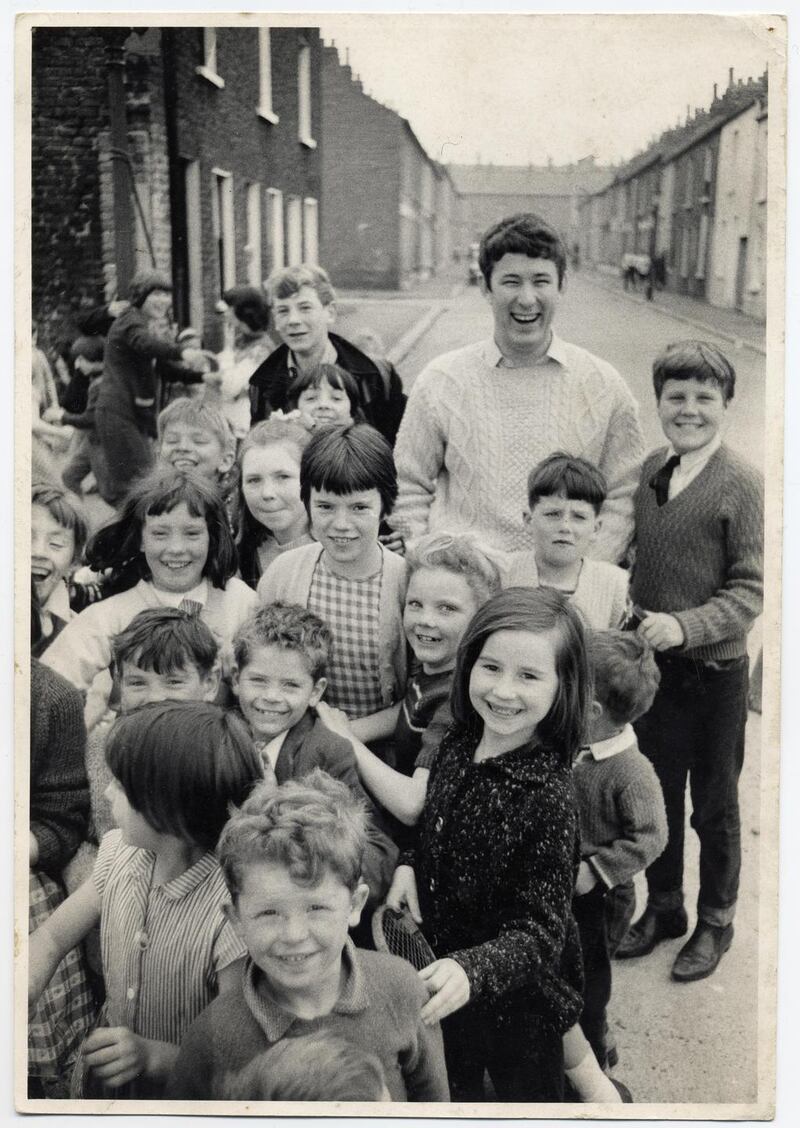 Seamus Heaney with his pupils in Belfast in the 1960s