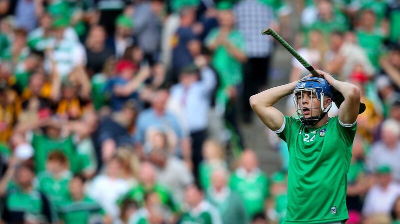 Limerick’s David Reidy dejected after the game. Photograph: Oisín Keniry/Inpho