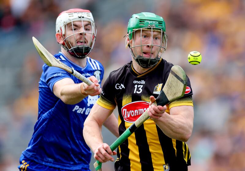 This has been a breakthrough campaign for Clare’s Conor Leen (left). Photograph: James Crombie/Inpho