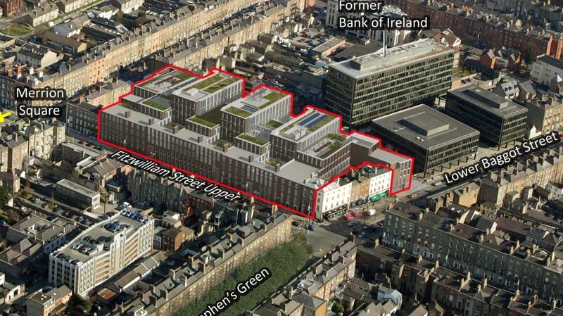 While the new building will not  restore the old Georgian facades, it will, says the ESB, ‘respect’ its architectural heritage