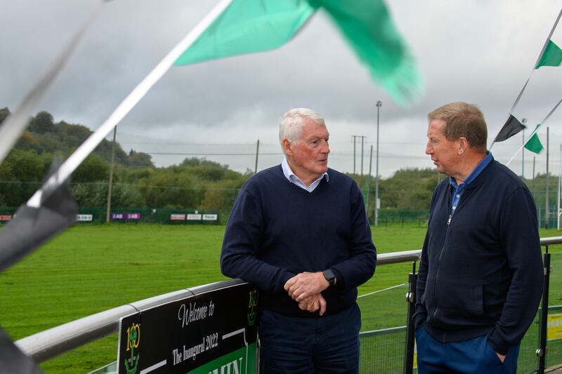 Billy Morgan and Dinny Allen  at Nemo Rangers GAA club in Cork city.
Photograph: Daragh Mc Sweeney/Provision