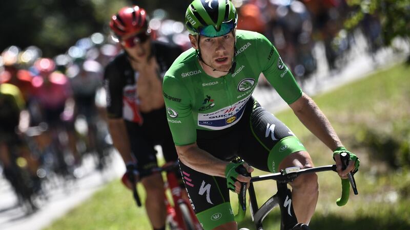 Sam Bennett hit the heights this year by winning the green jersey at the Tour de France. Photo: Marco Bertorello/AFP via Getty Images