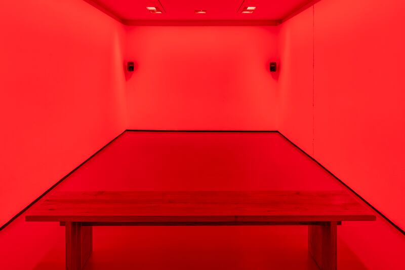 Period of Change: part of Anna Boghiguian's exhibition at the Douglas Hyde Gallery. Photograph: Louis Haugh