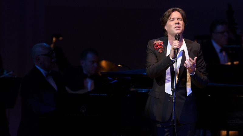 Singer Rufus Wainwright performing Rufus does Judy at Carnegie Hall. Photograph: Matthew Eisman/Getty