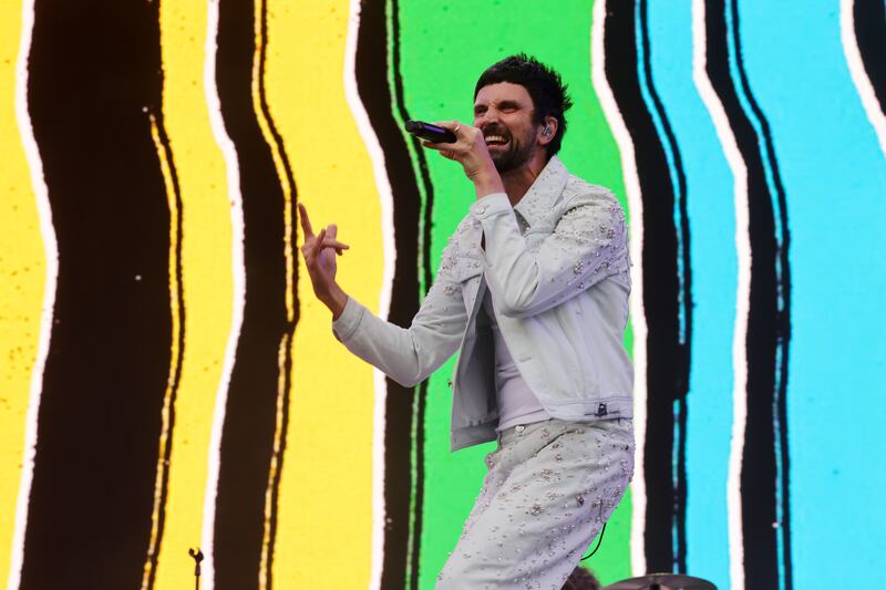 Electric Picnic: Kasabian's Serge Pizzorno. Photograph: Alan Betson
