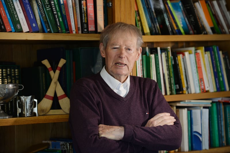 Retired commentator Micheál Ó Muircheartaigh at his home in Co Kildare in 2020. Photograph: Alan Betson
