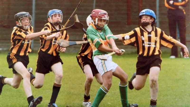 Leonardo Gomes playing for Gort against Killimor in the Galway under-12B county final.