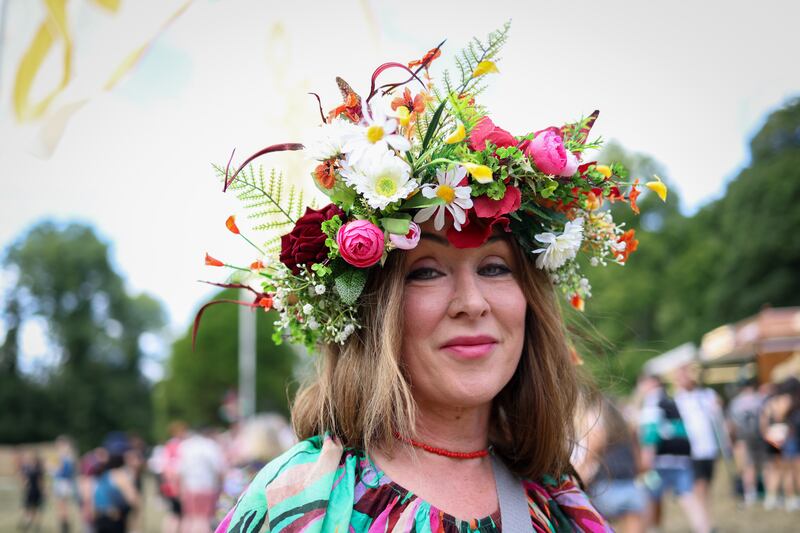 Helena Walsh-Kiely at the first day of All Together Now, Co Waterford. Photograph: Dan Dennison