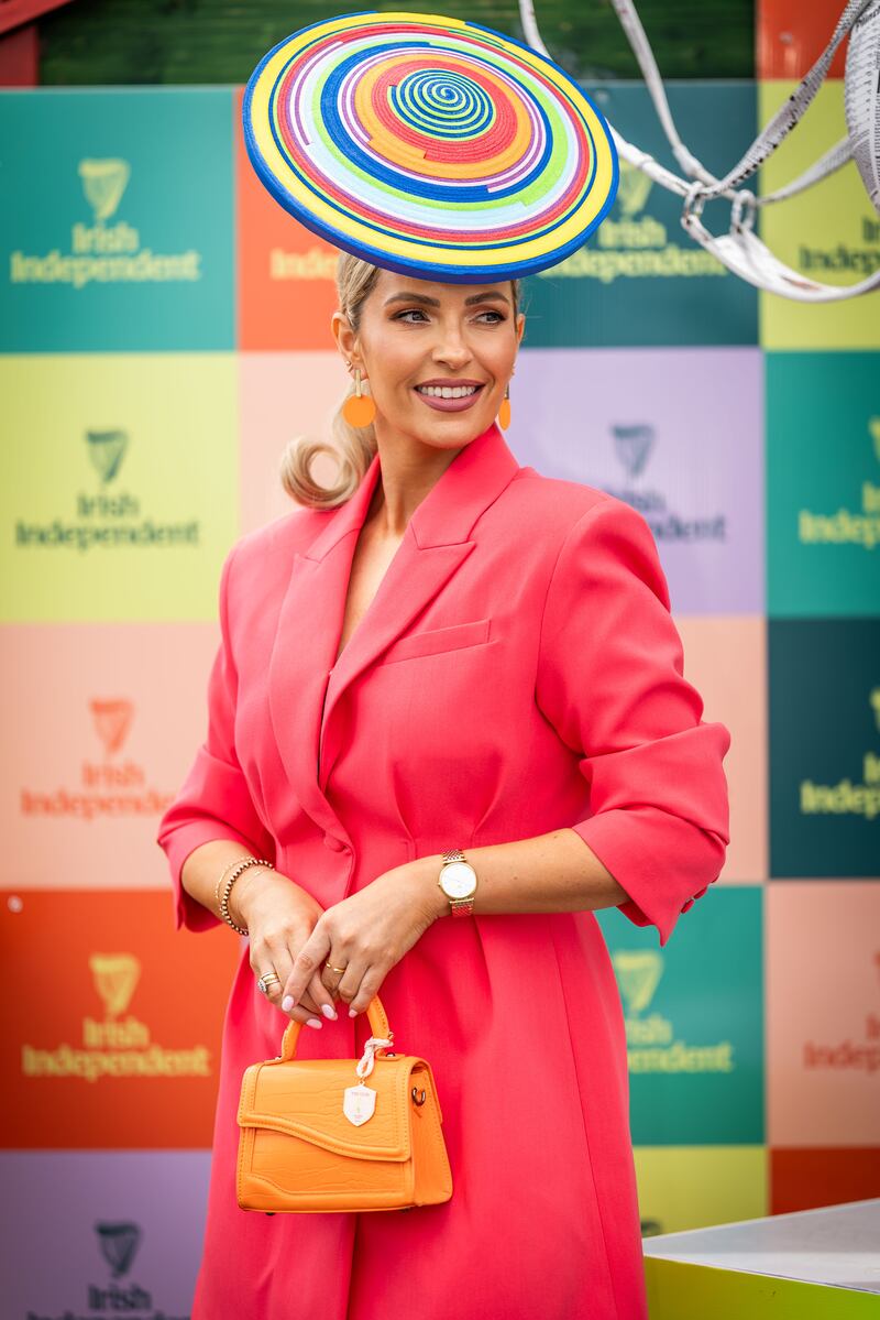 Pam Richardson cuts a dash at the races. Photograph: Inpho