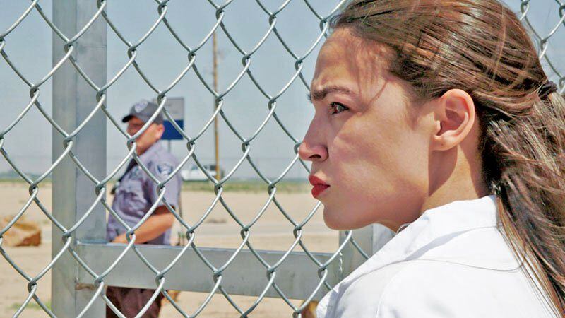 US congresswoman Alexandria Ocasio-Cortez in Knock Down the House. Photograph: Netflix