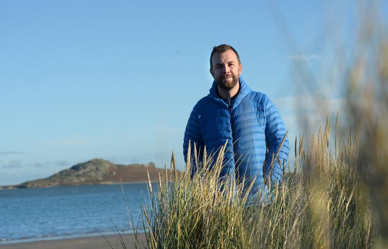 Eoin Kernan, who volunteers via the Be My Eyes phone app Photograph: Dara Mac Dónaill/The Irish Times