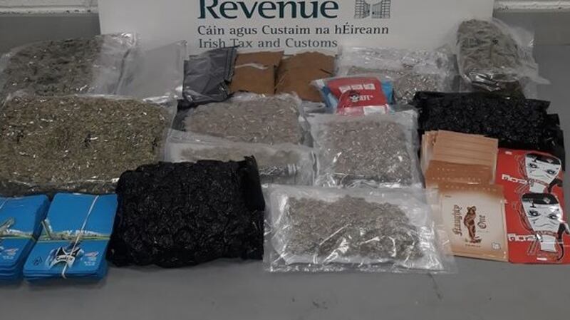 Revenue confiscated 3.6kg (almost 10lbs) of herbal cannabis with an estimated value of €72,300.
