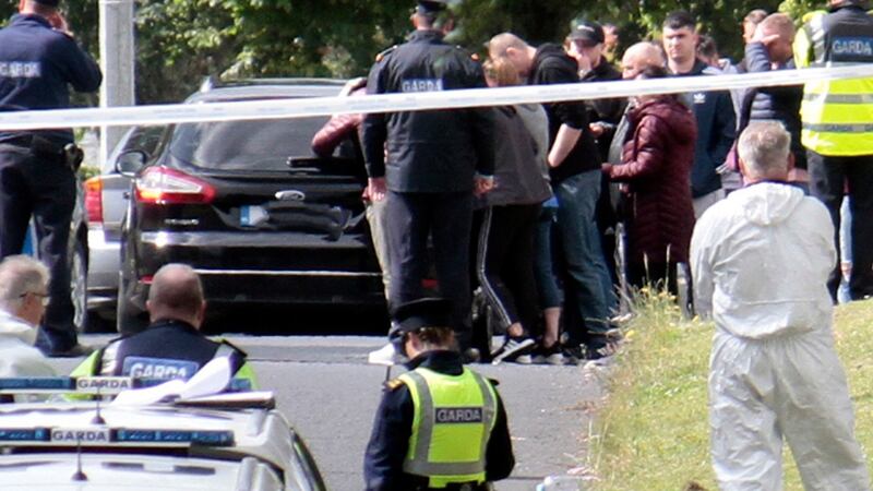 The scene of the hit-and-run on Limerick’s  Hyde Road.