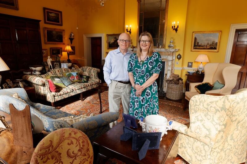 Dr Angela Alexander and Malcolm Alexander at their home at Moyglare Manor, in Co Meath. Photograph: Alan Betson
