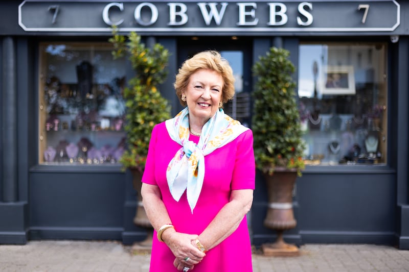 Phyllis MacNamara outside her Galway antique shop