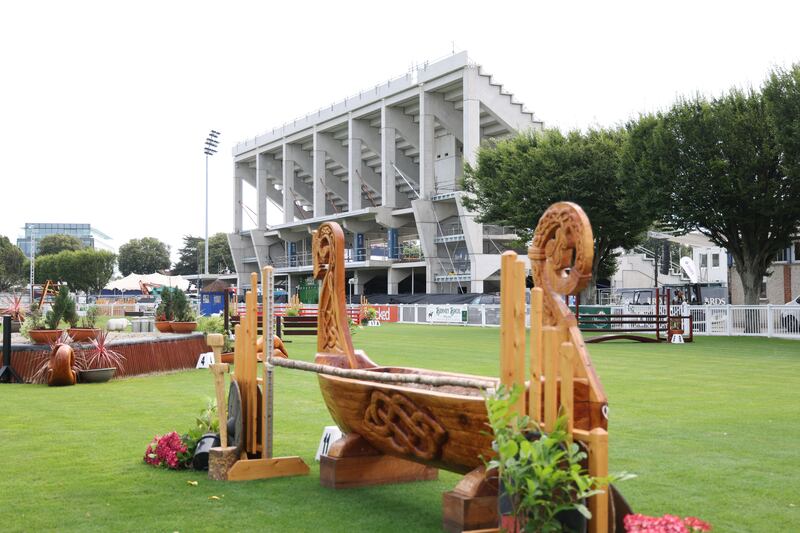 The new stand at the RDS being constructed. Photograph: Bryan O’Brien / The Irish Times