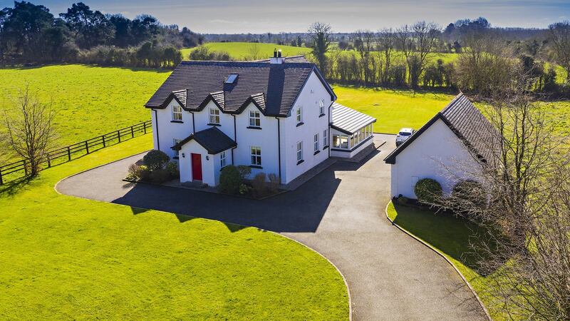 This house in  Clonmellon lies on one acre of gardens.