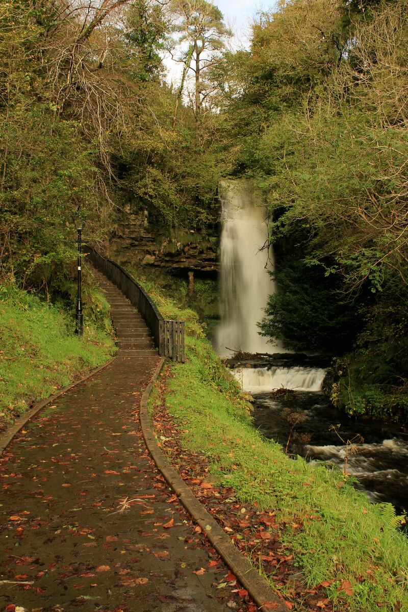 Glencar Waterfall, 11km west of Manorhamilton, Co Leitrim