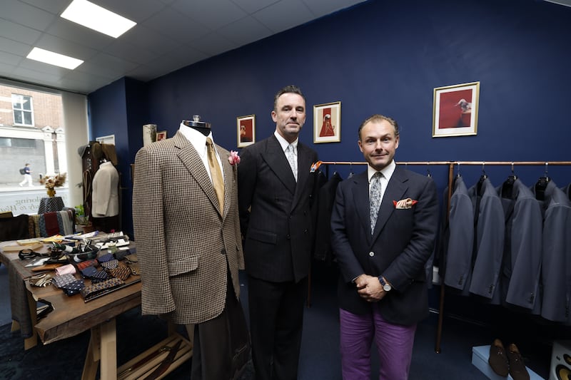 Olann Glas business partners Damien McClurg and Jerome Ingle-Smith. Photograph: Nick Bradshaw