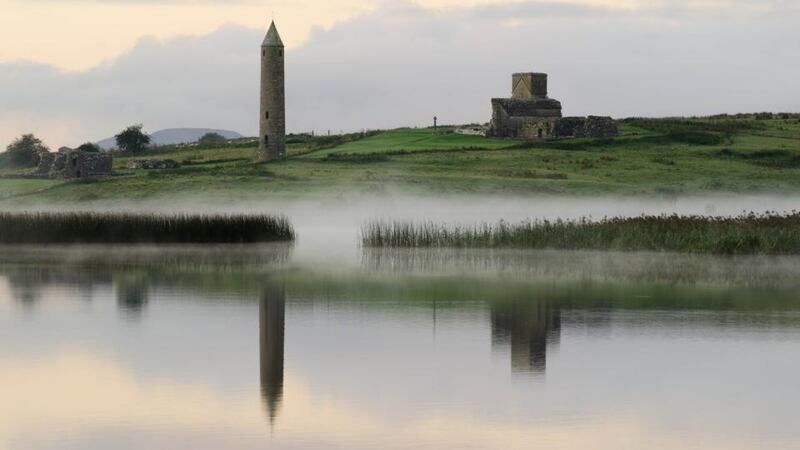 The round tower of Devenish, the picturesque site for Purgatorio