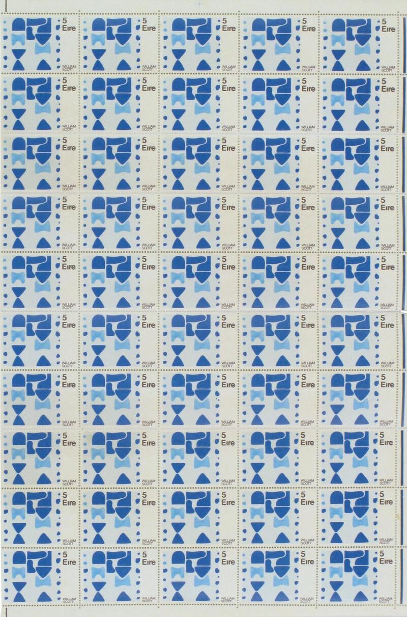 William Scott’s five-cent postage stamps from 1973