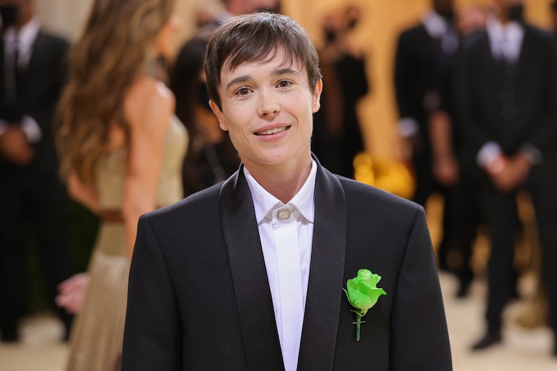 Elliot Page at the 2021 Met Gala in New York City. Photograph: Theo Wargo/Getty