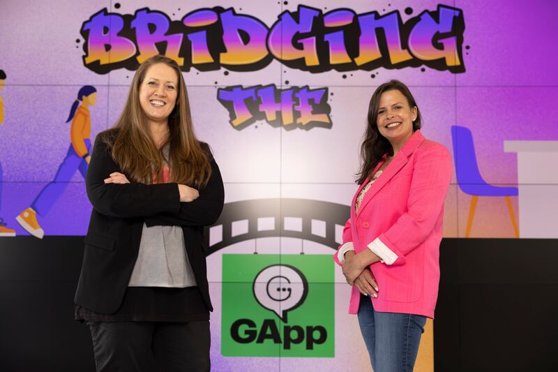 Jen Speirs and Etain Seymour at the launch of GApp campaign