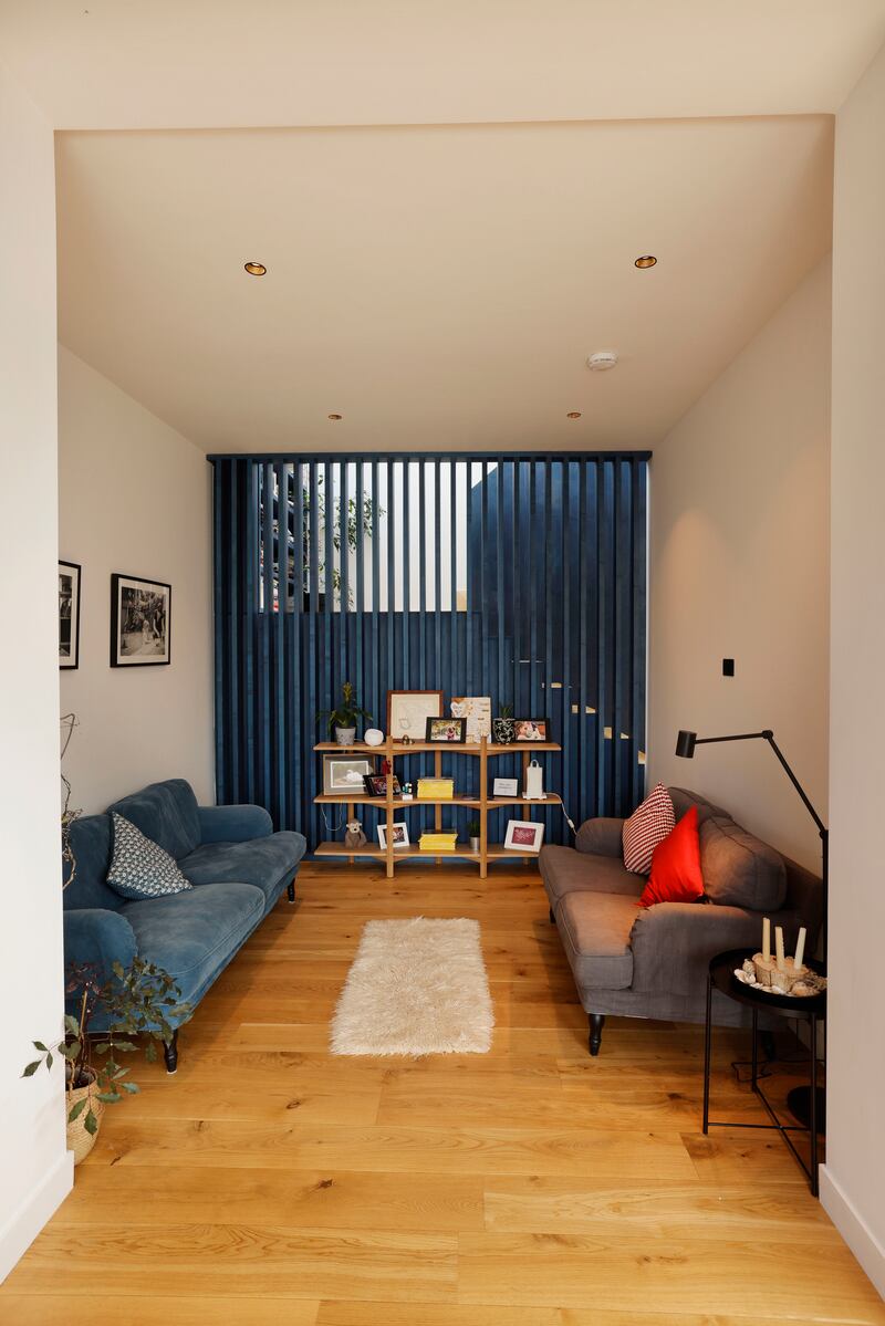 The 20 solar panels, added insulation and heat pump all contribute to the house’s A1 energy rating. Photograph: Alan Betson
