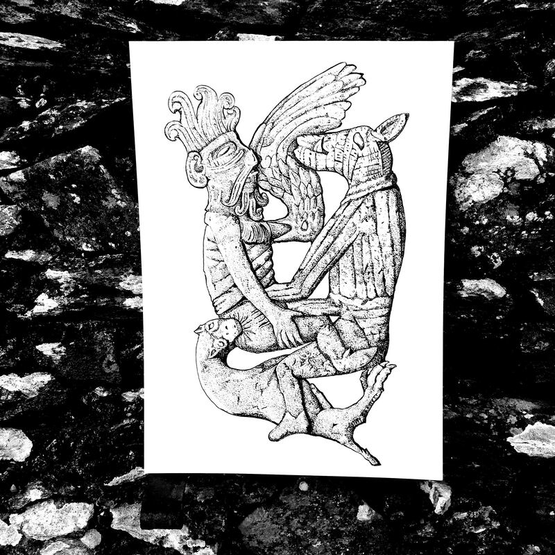 Stone artist: one of John Flynn's drawings