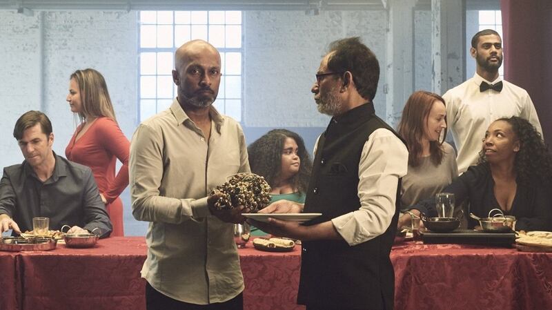 Akram Khan (left) in The Curry House Kid