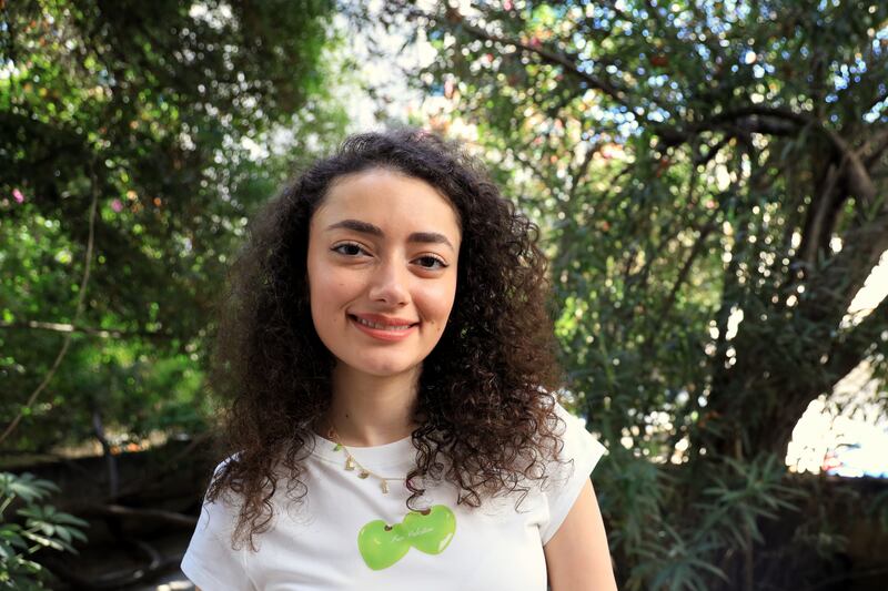 Plestia Alaqad, a Palestinian journalist from Gaza, is now a student at the American University of Beirut. Photograph: Hannah McCarthy