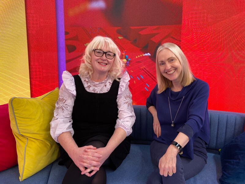Avril Hoare (l) Anne Marie Smyth (r), editors of News2day. Photograph: RTÉ