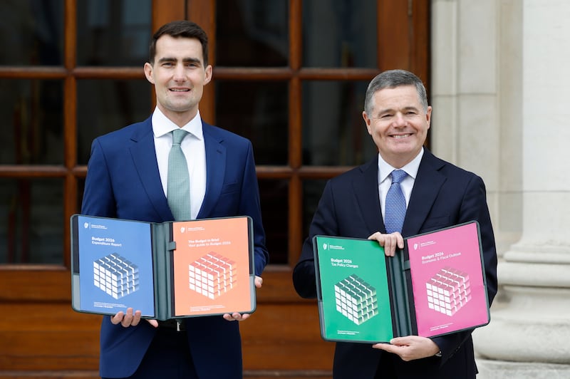 Minister for Public Expenditure Jack Chambers and Minister for Finance, Paschal Donohoe. Photograph Nick Bradshaw