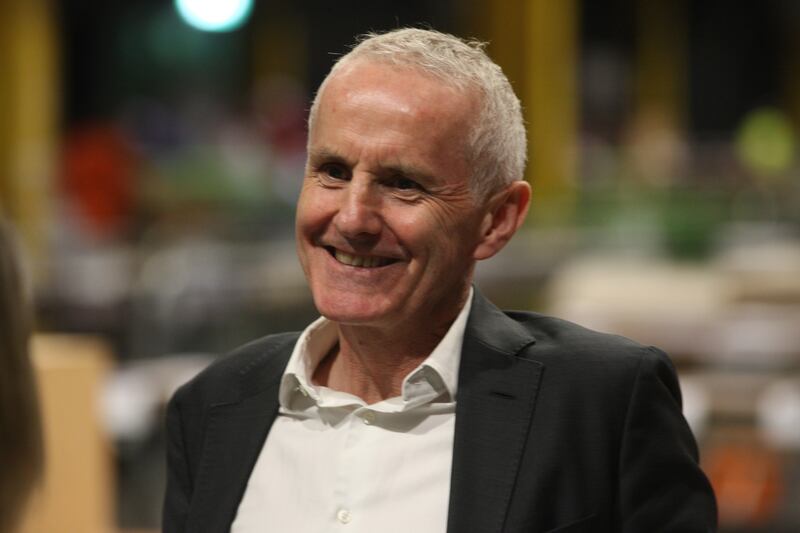 Ciarán Cuffe at the RDS Dublin during the recent European elections. Photograph: Collins