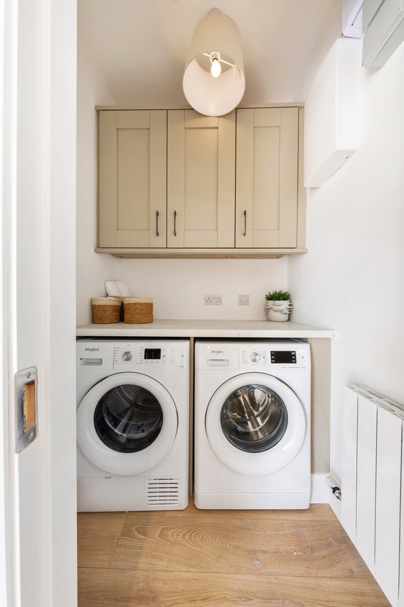 The separate utility room.