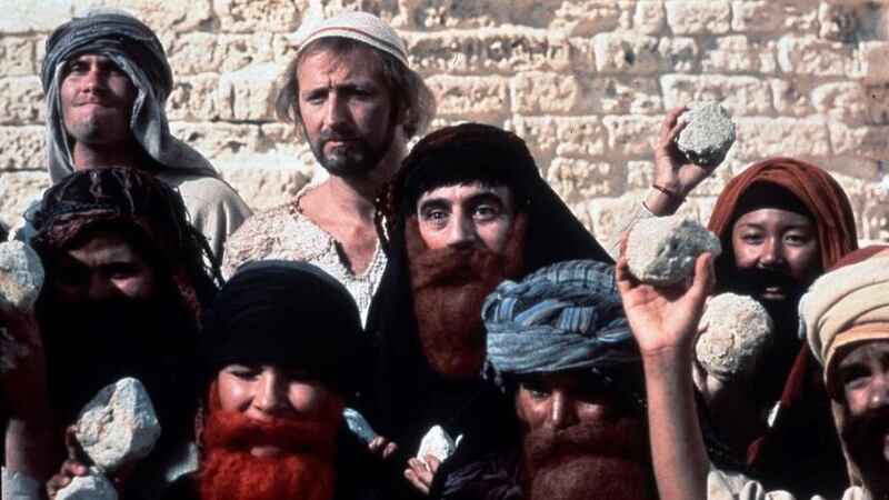 Fortieth-anniversary rerelease: Graham Chapman and Terry Jones in Monty Python’s Life of Brian