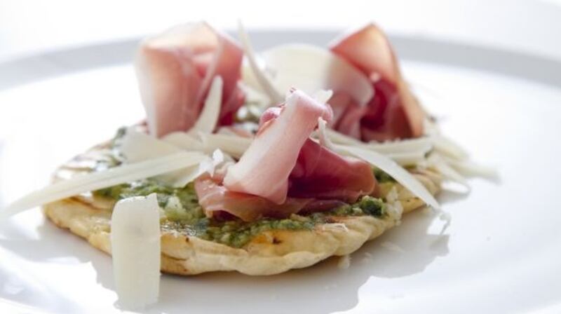 Flatbreads with Proscuitto and Parmesan