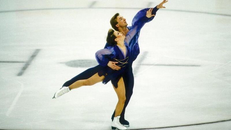 Poppy Lee Friar and Will Tudor in Torvill & Dean, UTV