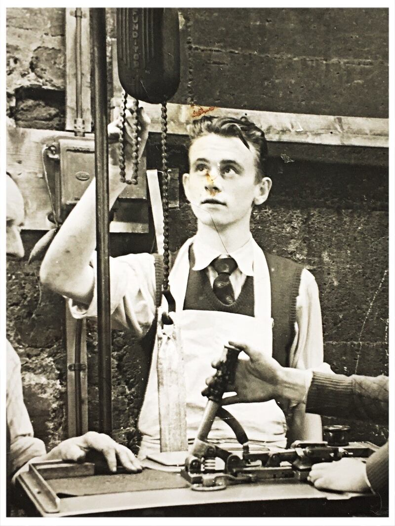 The late Barney Rorke working as a printer.