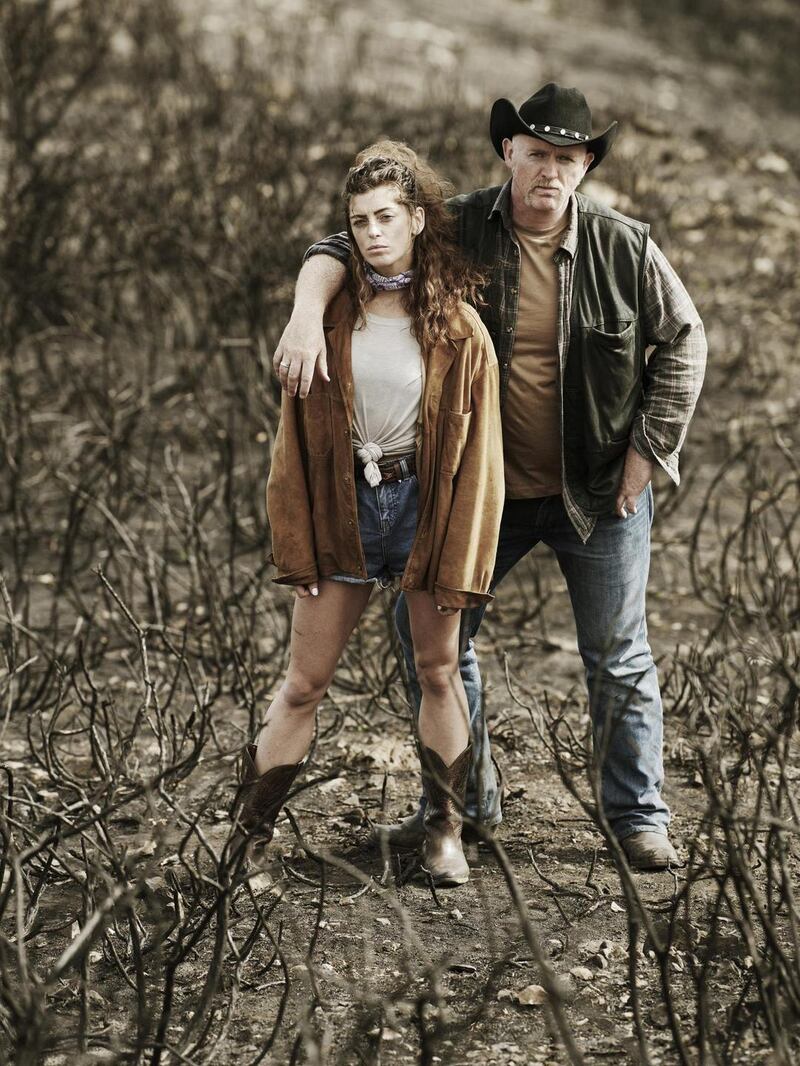 Aoibhínn McGinnity as Roslyn and Aidan Kelly as Gay in The Misfits: ‘I suspect 60 or 70 per cent of those going in won’t have seen the film,’ Ryan says. ‘But they’ll know the iconography.’ Photograph: Ros Kavanagh