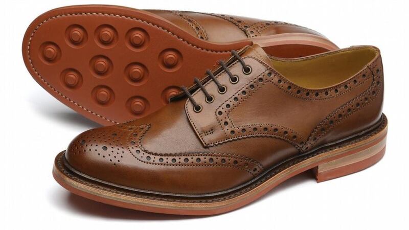 Brown brogues by Loake, €309, available at Debenhams