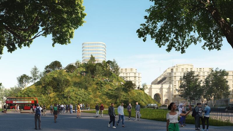 Marble Arch Mound: how its designers intended it to look. Photograph: MVRDV