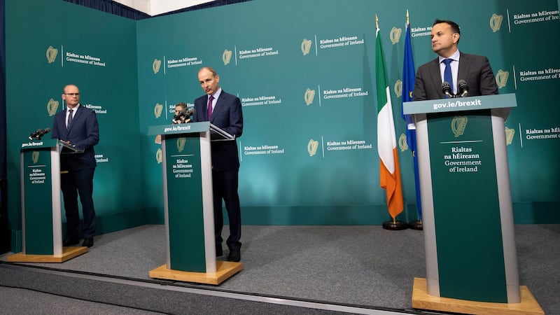 Dublin’s initial response,  conveyed to its EU partners, was: wait and see. Photograph: Julien Behal /PA Wire