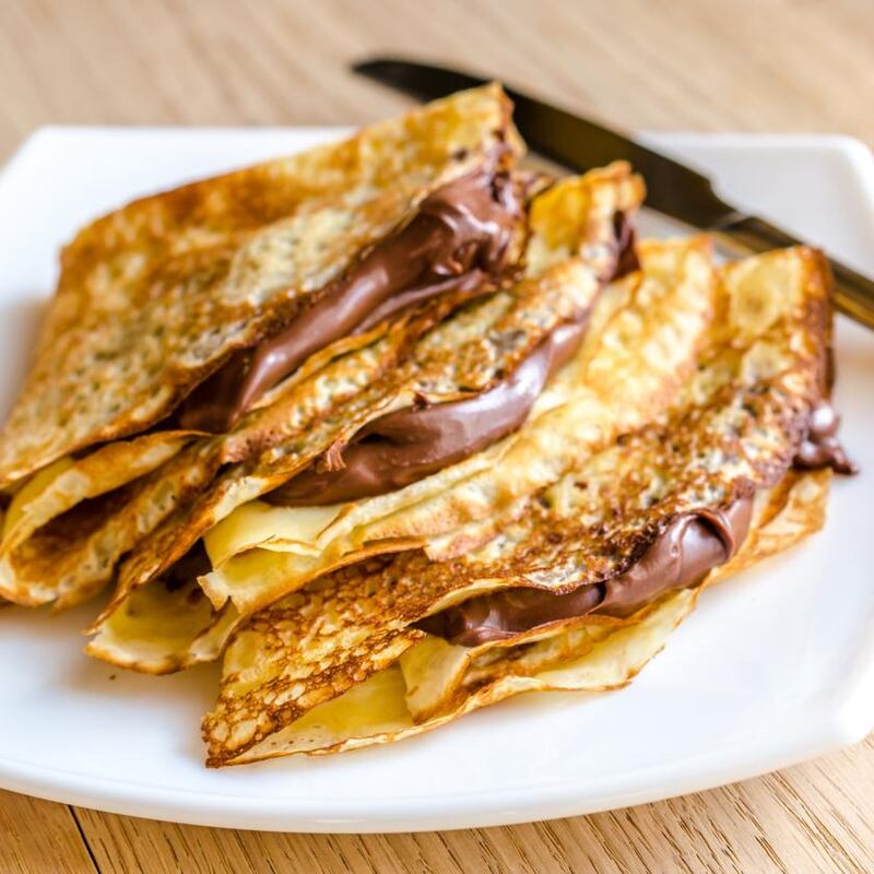 Treat the laciest French crepe to a thin layer of Nutella and that works. Photograph: iStock