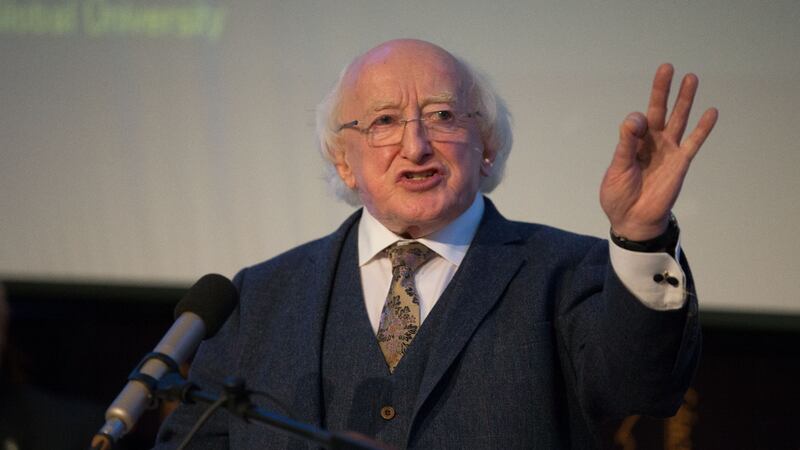 President Michael D Higgins pictured at UCD, Belfield, Co Dublin. Photograph: Tom Honan/The Irish Times