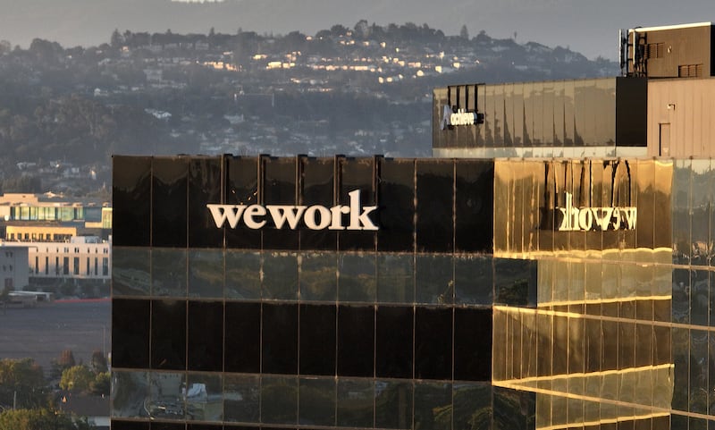 A WeWork office in San Mateo, California. Photograph: Justin Sullivan/Getty