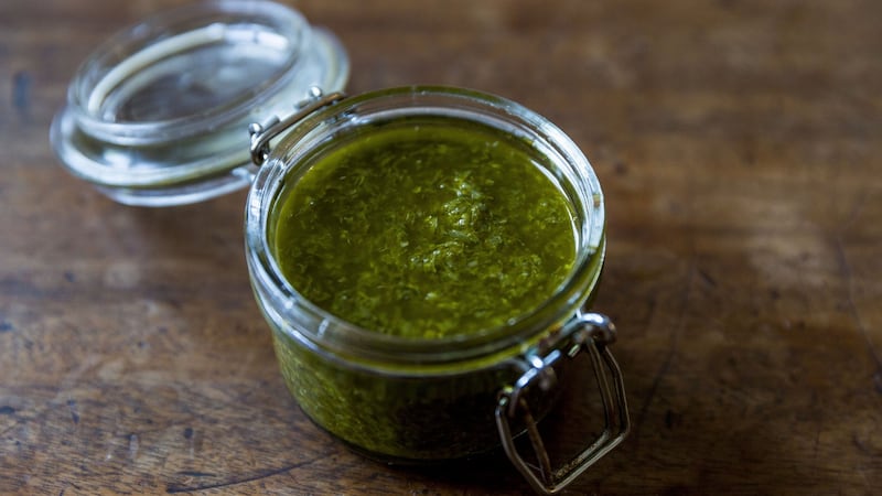 The herb vinaigrette keeps well for a couple of weeks.