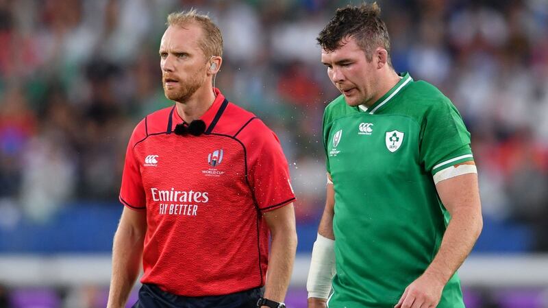 Peter O’Mahony is set to be fit for Saturday’s clash with Japan. Photograph: Ashley Western/PA
